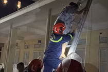 Ba người được giải cứu trong vụ cháy quán bánh mì Vợ Anh Hải Phòng