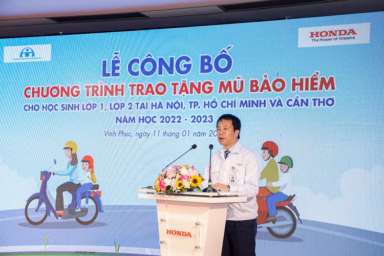 Ông Daiki Mihara, Tổng Giám đốc HVN phát biểu tại buổi lễ.