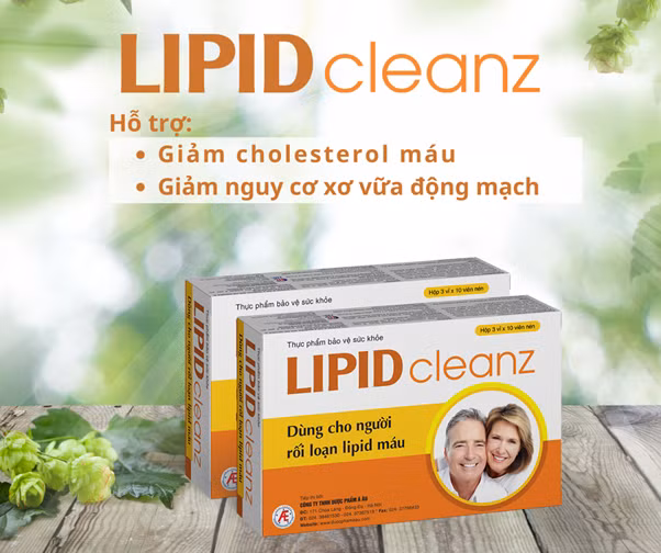 TPBVSK LIPIDcleanz - Giải pháp tối ưu cho người máu nhiễm mỡ TPBVSK LIPIDcleanz - Giải pháp tối ưu cho người máu nhiễm mỡ
