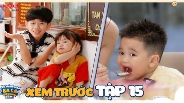 'Mẹ vắng nhà Ba là siêu nhân 2025': Đậu bó tay khi dỗ Pam, Ku Phin oanh tạc tô cháo nóng