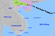 Bão số 1 cách Móng Cái khoảng 120km, gió giật cấp 13