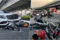 Vụ nữ tài xế Mercedes tông 10 xe máy: Xử lý thế nào?