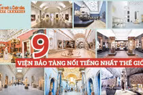 [INFOGRAPHIC]: 9 viện bảo tàng nổi tiếng nhất thế giới 