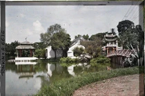 Vẻ khác lạ của hồ Hoàn Kiếm - đền Ngọc Sơn trong ảnh màu 1915