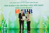 SHB lần thứ 4 được vinh danh trong TOP 10 doanh nghiệp 