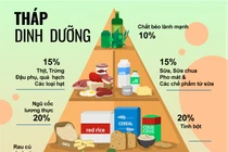 Tháp dinh dưỡng cho trẻ 1 - 5 tuổi phát triển tốt thể chất, trí não