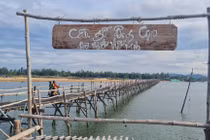 Ngắm cây cầu gỗ dài nhất Việt Nam