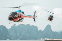Trực thăng Bell-505 bay ngắm cảnh vịnh Hạ Long có thiết kế hiện đại