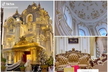 Bên trong lâu đài dát vàng của đại gia Long An gây sốt