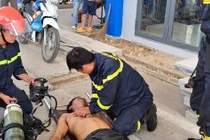 Cứu hộ thành công hai người ngạt khí khi vệ sinh bồn chứa xăng dầu