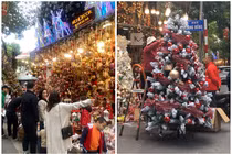 Tiểu thương phố Hàng Mã kiếm chục triệu mỗi ngày dịp Giáng sinh