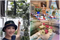 Ngắm biệt thự 1.000 m2 chuẩn phong cách châu Âu của Hoa hậu Giáng My 