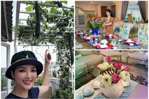 Ngắm biệt thự 1.000 m2 chuẩn phong cách châu Âu của Hoa hậu Giáng My 