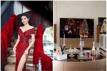 Tận mục căn hộ ngập pha lê lấp lánh của Á hậu Huyền My 