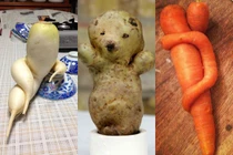 Ngỡ ngàng hình dáng "độc, dị" của các loại rau củ quả