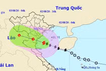 Bão số 2 đang tiến gần bờ biển Thái Bình - Nghệ An, nhiều nơi mưa lớn