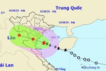 Bão số 2 đang tiến gần bờ biển Thái Bình - Nghệ An, nhiều nơi mưa lớn