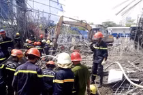 Hiện trường một vụ tai nạn lao động tại TPHCM.