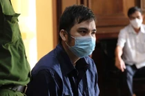 Bị cáo Lê Chí Thành tại phiên toà phúc thẩm sáng 13/4