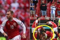 Khoảnh khắc cầu thủ Đan Mạch bất ngờ gục ngã ngay giữa trận đấu khiến cả thế giới bàng hoàng, bật khóc: Ronaldo gửi lời chúc bình an, bác sĩ lý giải nguyên nhân