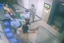 Người phụ nữ không đeo khẩu trang, ẩu đả với bảo vệ bị mời lên phường làm việc