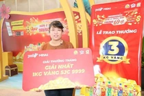 Trúng ký vàng SJC 999.9 sau khi uống nước giải khát của Tân Hiệp Phát