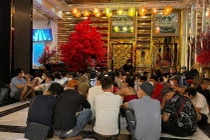 Qua test nhanh, cơ quan công an phát hiện có 132 người dương tính với ma túy.