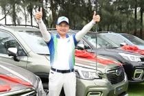 Golfer Đỗ Thành Chinh – chủ nhân giải thưởng HIO “khủng” của Bamboo Airways Golf Tournament 2021.