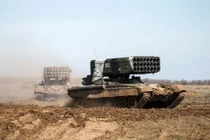 Nga diễn tập đạn thật loại pháo "chỉ bắn hai quả thánh chiến ở Syria đã phải bật hào tháo chạy"