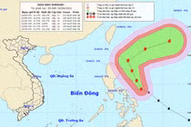 Do ảnh hưởng của siêu bão Surigae, Bắc Biển Đông biển động mạnh, sóng biển cao 4m