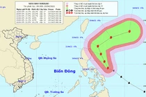 Do ảnh hưởng của siêu bão Surigae, Bắc Biển Đông biển động mạnh, sóng biển cao 4m