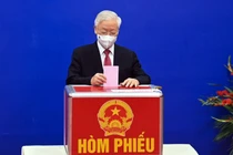 Tổng bí thư, Chủ tịch nước hoàn thành bỏ phiếu bầu cử