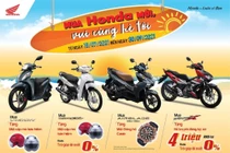 Chào đón mùa hè, Honda Việt Nam dành ưu đãi hấp dẫn cho khách hàng mua Wave Alpha, VISION, Air Blade & WINNER X