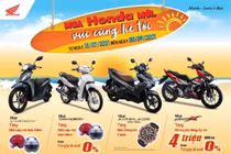 Chào đón mùa hè, Honda Việt Nam dành ưu đãi hấp dẫn cho khách hàng mua Wave Alpha, VISION, Air Blade & WINNER X