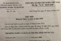 Phường nhầm lẫn, bé 9 tháng tuổi bị gọi nhập ngũ