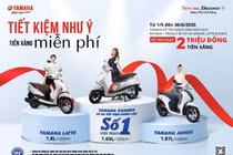 Bộ ba xe tay ga tiết kiệm xăng Yamaha Grande, Janus, Latte hút khách với ưu đãi “khủng”