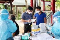 Một điểm tiêm vaccine COVID-19 tại huyện Nhơn Trạch (Ảnh: CDC Đồng Nai)