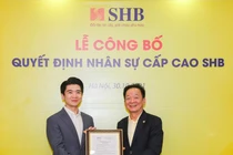 “Bầu” Hiển bổ nhiệm con trai Đỗ Quang Vinh làm Phó Tổng Giám đốc SHB