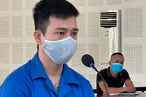 Bị cáo Huỳnh Đình Tiến tại phiên xét xử.