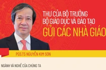 Thư của Bộ trưởng Bộ Giáo dục và Đào tạo gửi các nhà giáo