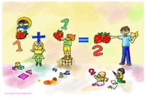 Bộ đồ dùng học toán làm từ tre, gỗ