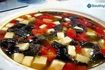 Đậu phụ nấu mộc nhĩ chữa xơ vữa động mạch