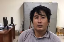 Đối tượng Hồ Văn Vàng tại Cơ quan công an.