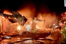 Hiện trường vụ hỏa hoạn.