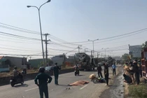 Hiện trường vụ tai nạn.