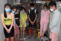 Bến Tre: 9 thanh niên bay lắc cùng F0