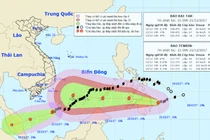 Có khả năng bão Tembin tăng cấp khi vào Biển Đông
