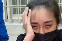 Nghi can Chu Thị Hoài bị công an bắt giữ.