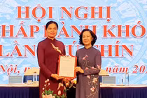 Đồng chí Hà Thị Nga được bầu làm Chủ tịch Hội Liên hiệp phụ nữ Việt Nam