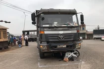 Hiện trường vụ tai nạn.